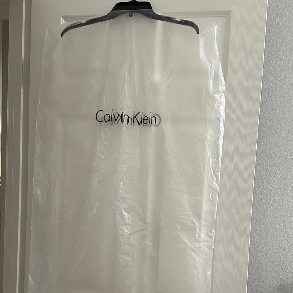 Calvin Klein clear Garment bag